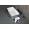 Aqua Eden 66.94 L, 35.44 W, Matte White/Gray, Solid Surface White Stone VRTSQ673624WG - alternate 6